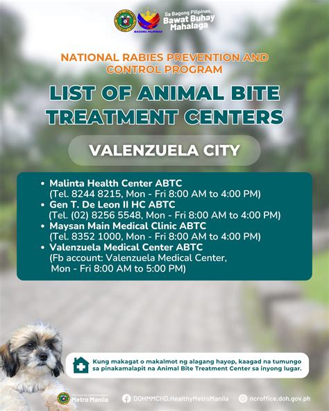 animal bite center malinta valenzuela|Animal Bite Center List in Philippines – Medical Pinas.
